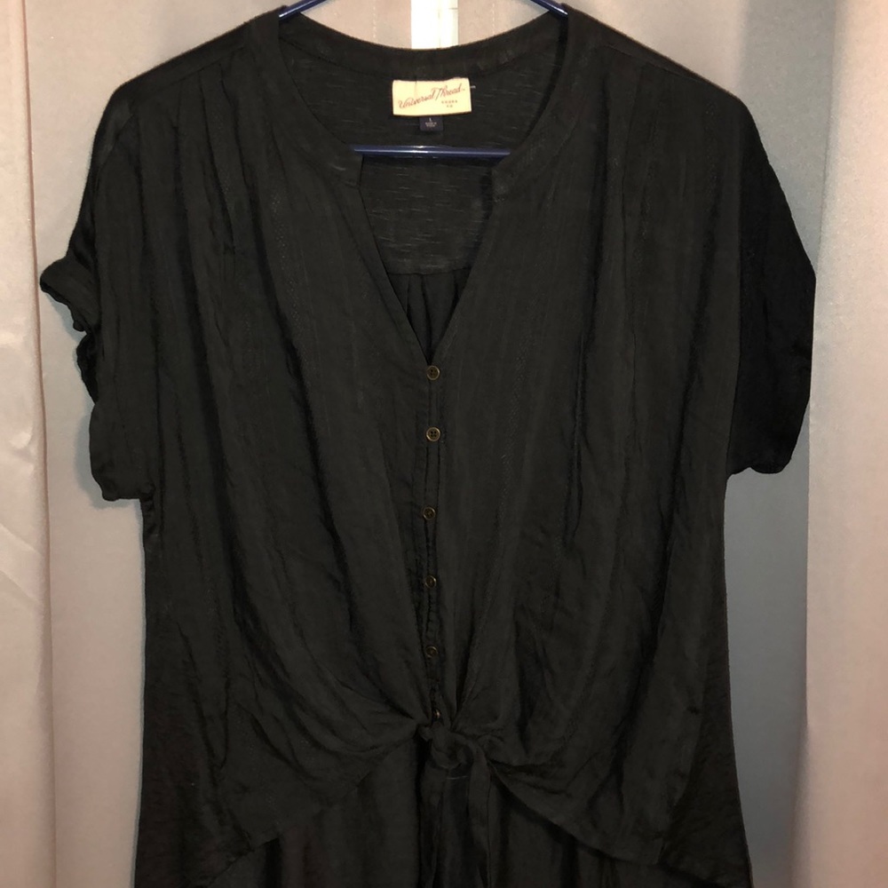 tie front shirt